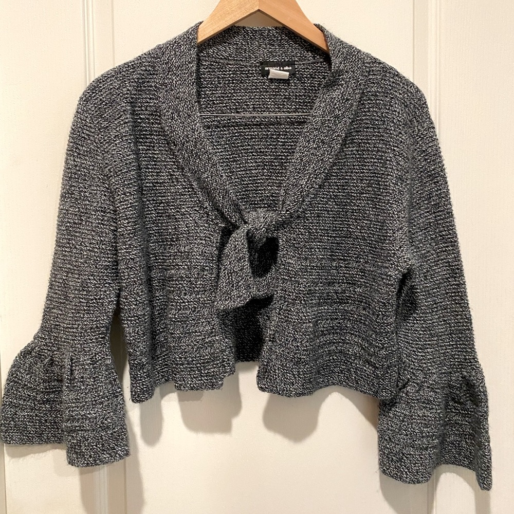 Cropped Bell Sleeve Sweater